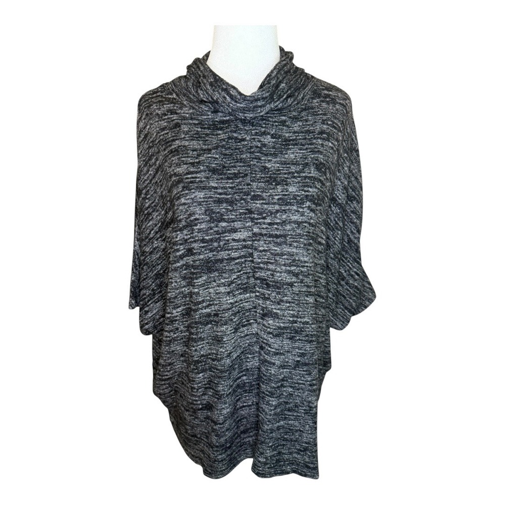 Banana Republic Gray‎ Cowl Neck Poncho Top Oversized Tunic Sweater Large
